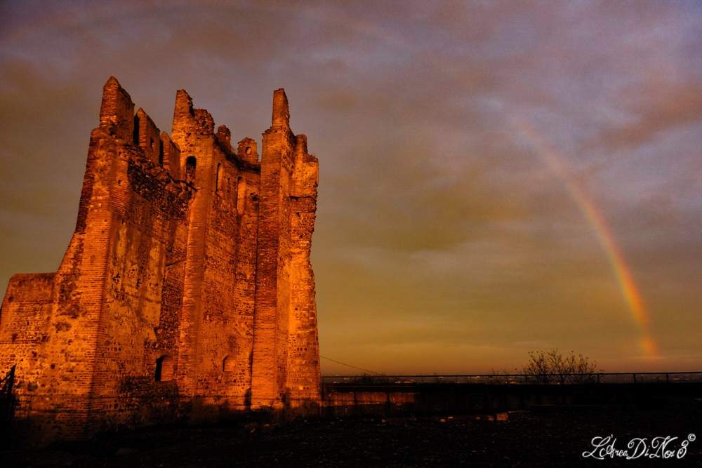 castello di Valeggio sul Mincio arcobaleno