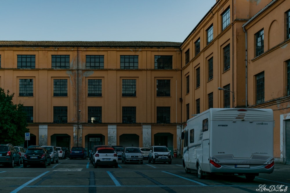 Parcheggio camper alla caserma Piave ad Orvieto