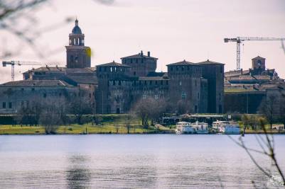 Mantova vista dal Parco dell'Arte
